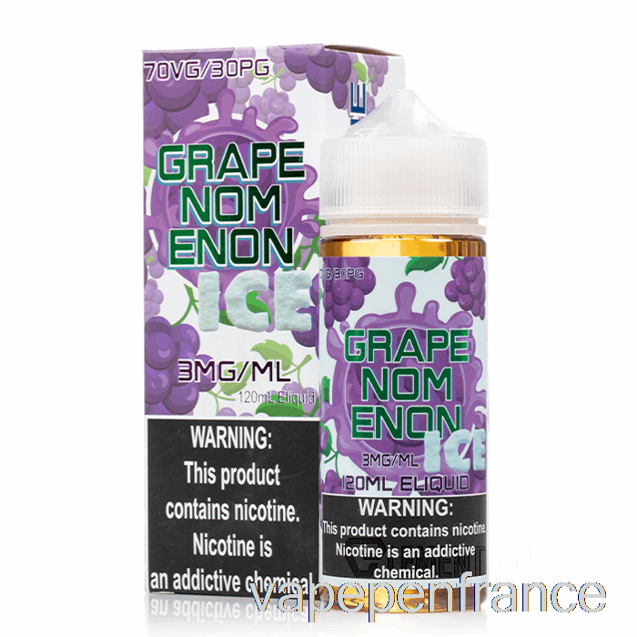 Ice Grapenomenon - E-liquides Nomenon - Stylo Vape 120ml 0mg